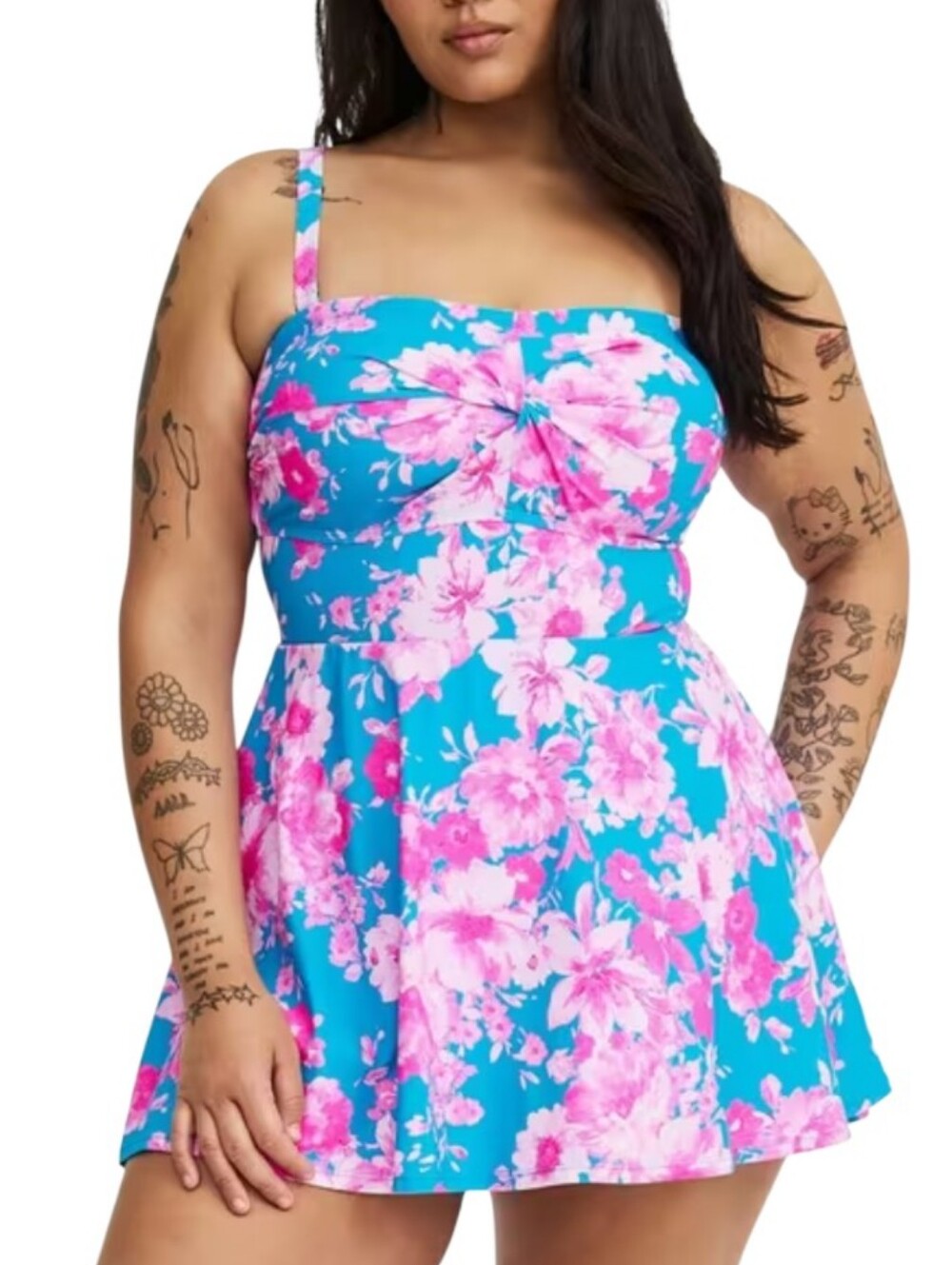Torrid Wireless Bandeau Swim Dress Size 2XL